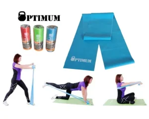 Λάστιχο Latex Gym Band 250X15cm Μπλε (Σκληρό) Optimum