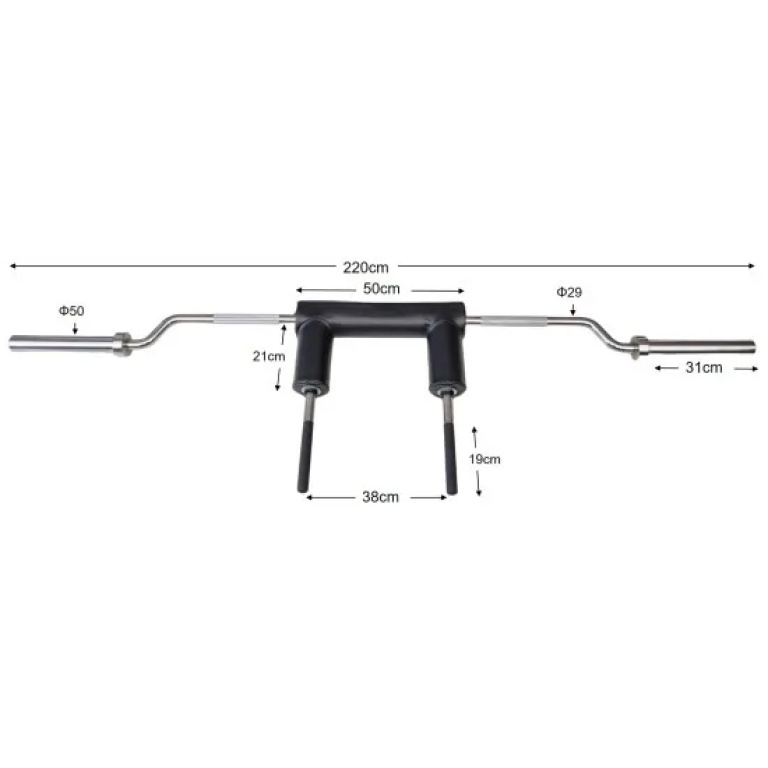 Μπάρα για Squat 2.20m Φ 50 Optimum - Image 6