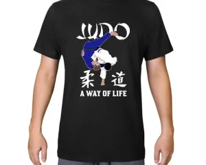 T-shirt Βαμβακερό Μαύρο JUDO A Way of Life