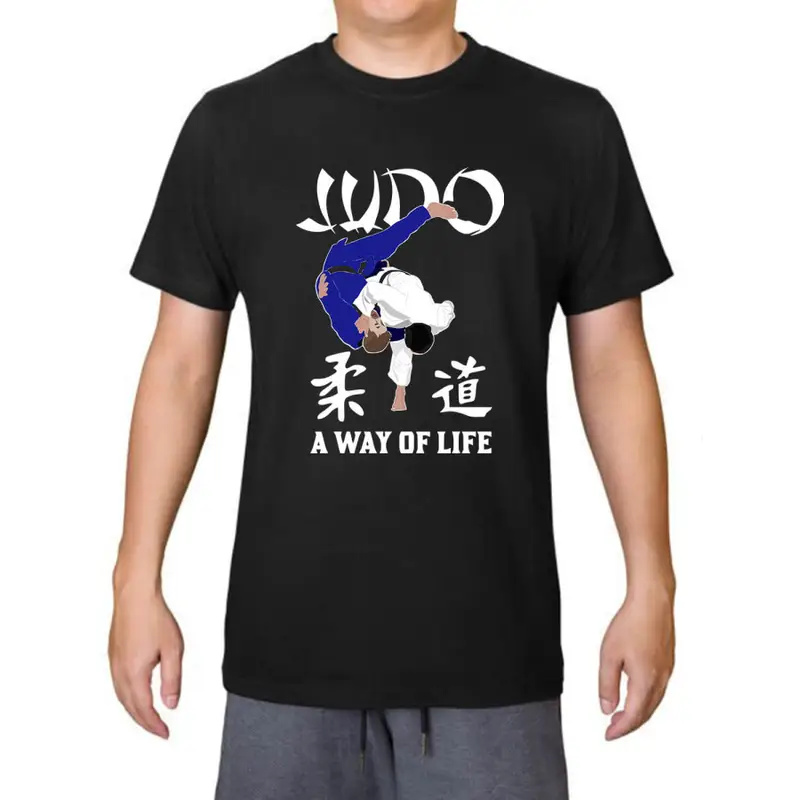 T-shirt Βαμβακερό Μαύρο JUDO A Way of Life