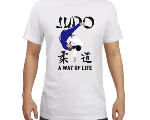 T-shirt JUDO Λευκό Βαμβακερό A Way of Life