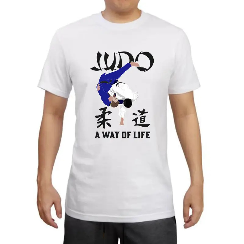 T-shirt JUDO Λευκό Βαμβακερό A Way of Life