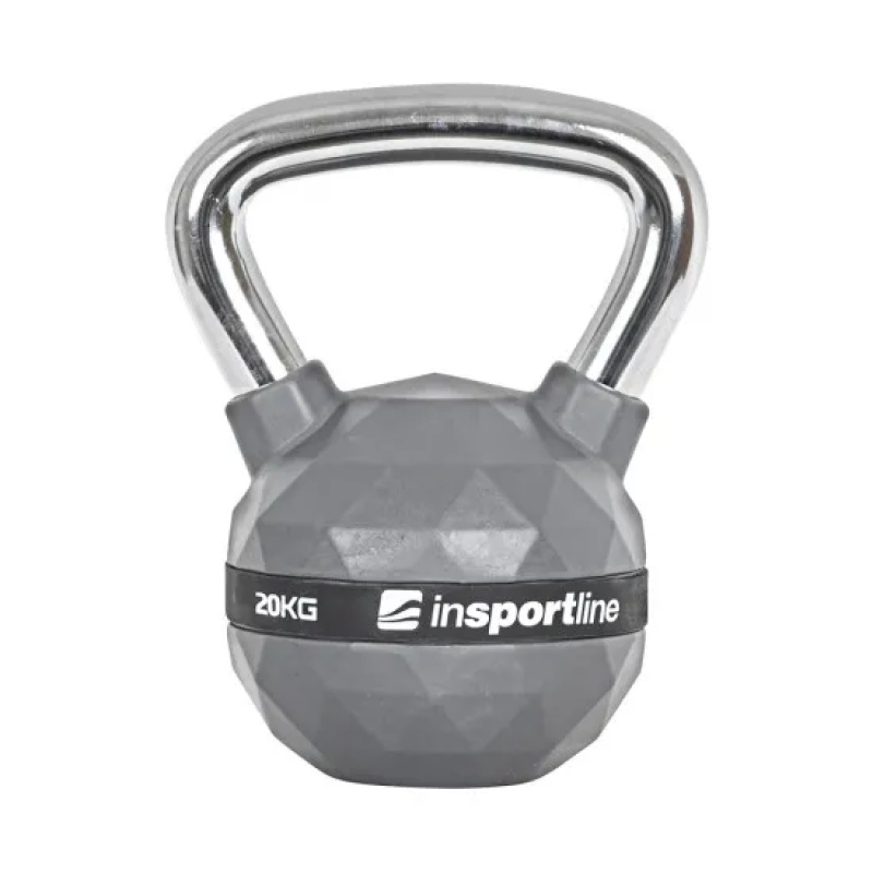 Rubber Coated Kettlebell 20kg PU inSPORTline