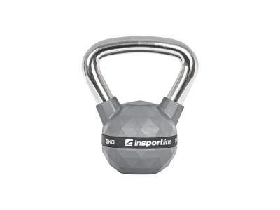 Rubber Coated Kettlebell 8kg PU inSPORTline