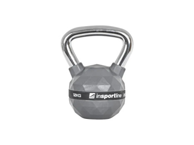 Rubber Coated Kettlebell 12kg PU inSPORTline