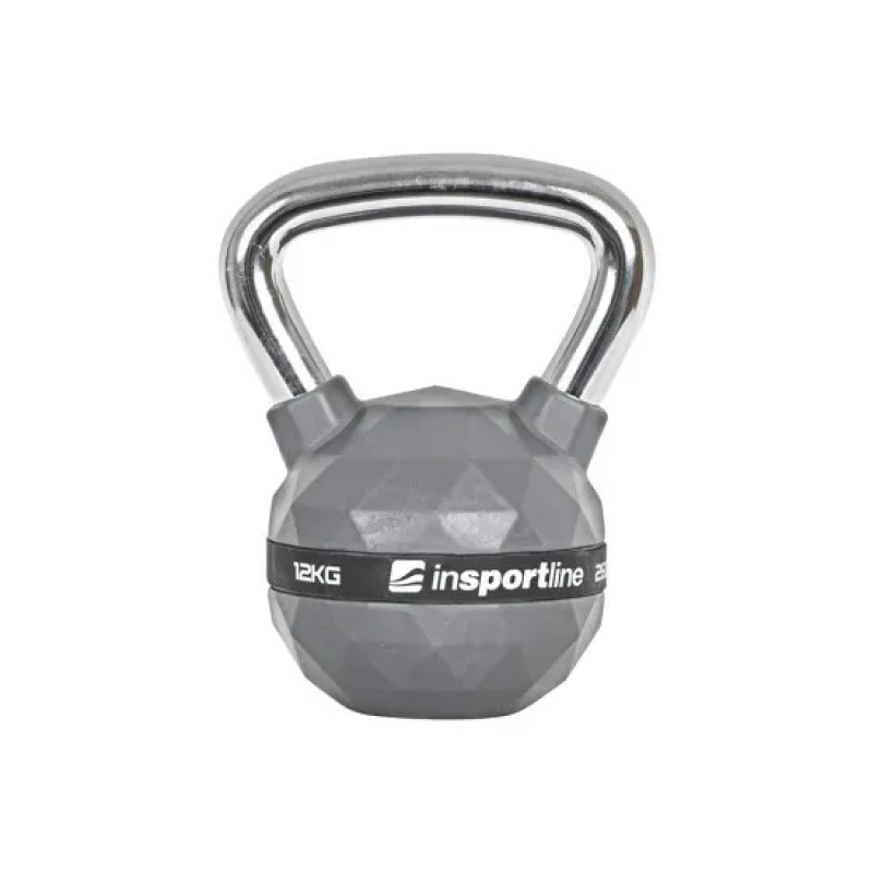 Rubber Coated Kettlebell 12kg PU inSPORTline