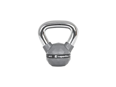 Rubber Coated Kettlebell 4kg PU inSPORTline