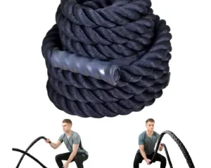 Crossfit Σχοινί 15m×38mm Μαύρο Optimum