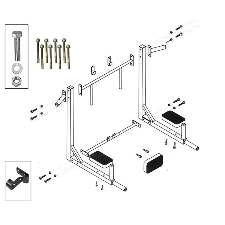 Μονόζυγο Δίζυγο Home Gym EBX - Image 15