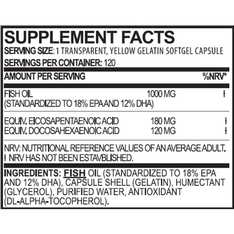 Ωφέλιμα Λιπαρά Omega 3 120caps TRUE NUTRITION - Image 2