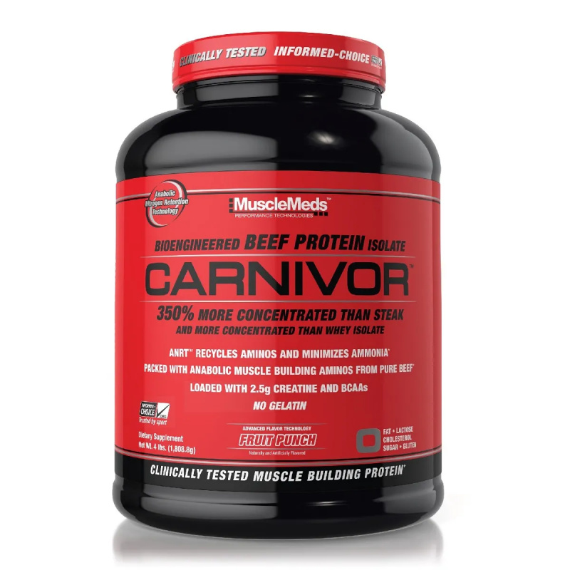 Πρωτείνη Μοσχαριού MuscleMeds Carnivor Beef Isolate, 1624/2040gr