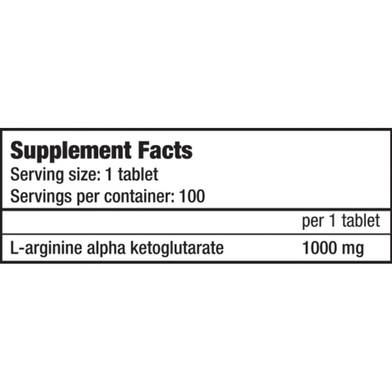 Ενεργειακές Ταμπλέτες AAKG 1000mg 100tabs BIOTECH USA - Image 2