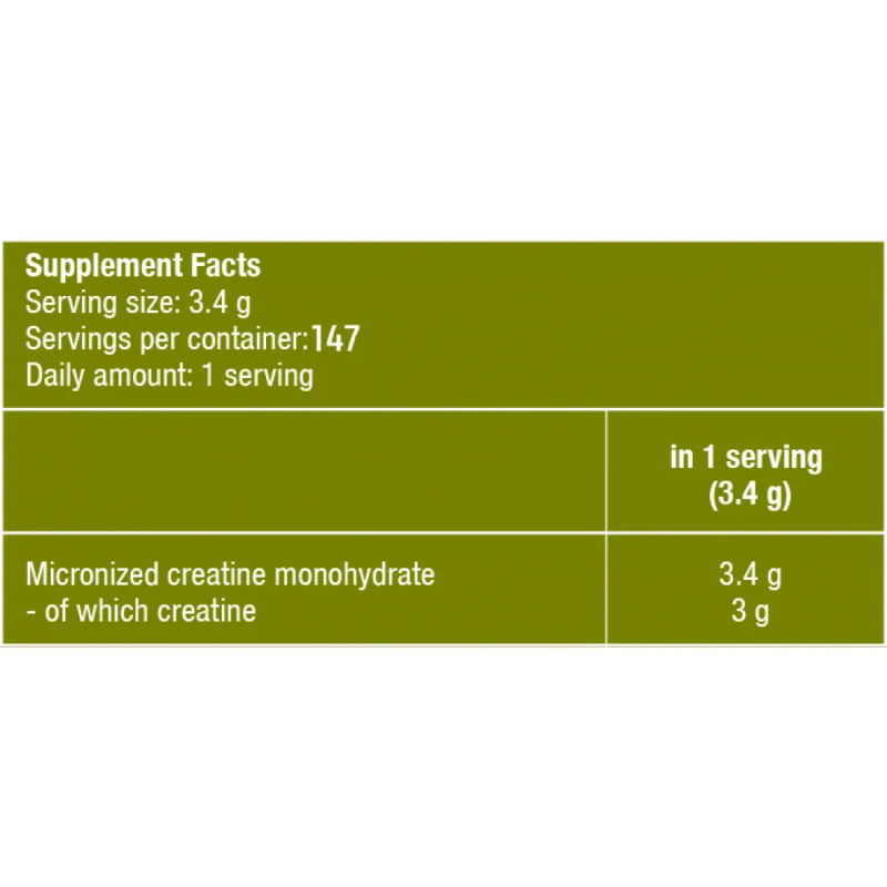 Κρεατίνη Μονοϋδρική 100% Creatine Monohydrate 500gr BIOTECH USA - Image 2