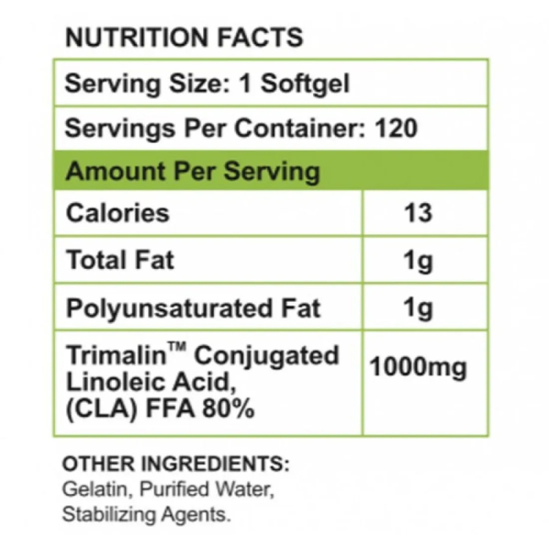 Λιποδιαλύτης CLA Trimalin 120caps SWEDISH NUTRITION - Image 2