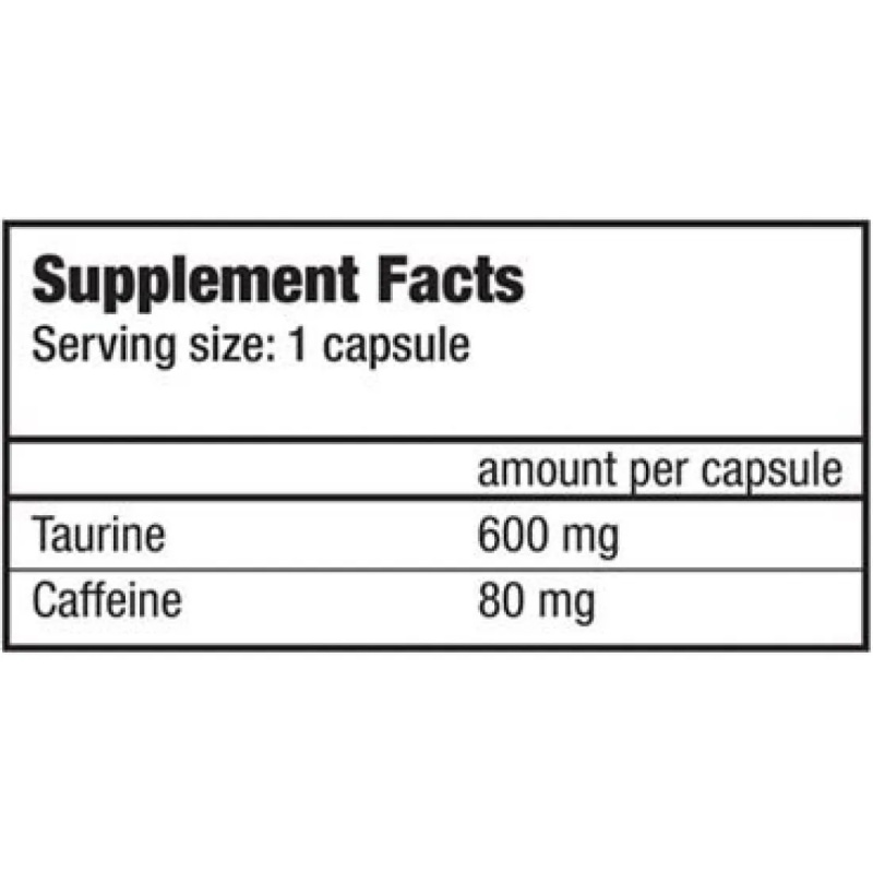 Συμπλήρωμα Καφείνης Caffeine + Taurine 60caps BIOTECH USA - Image 2