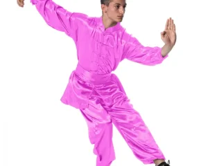 Μωβ Wu Shu Στολή Tai Chi Style Μακρύ Μανίκι