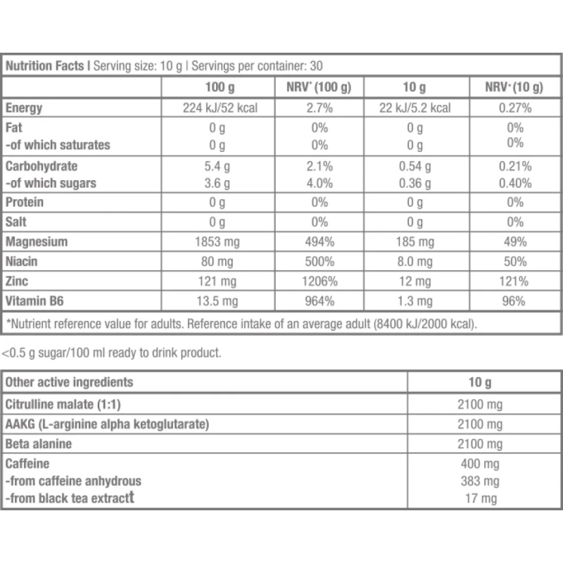 Προεξασκητικό Black Blood CAF+ 300gr BIOTECH USA - Image 2