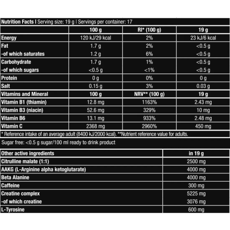 Νιτρικό Προεξασκητικό Black Blood NOX 330gr BIOTECH USA - Image 2