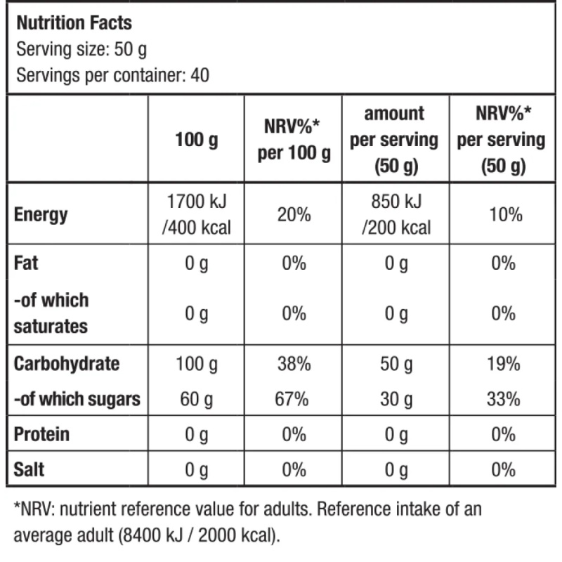 Φόρμουλα Υδατανθράκων CarboX 1000gr BIOTECH USA - Image 2