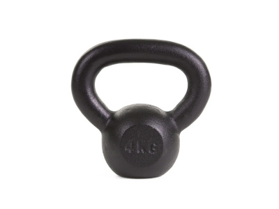 Kettlebell 4kg Black Mat Optimum