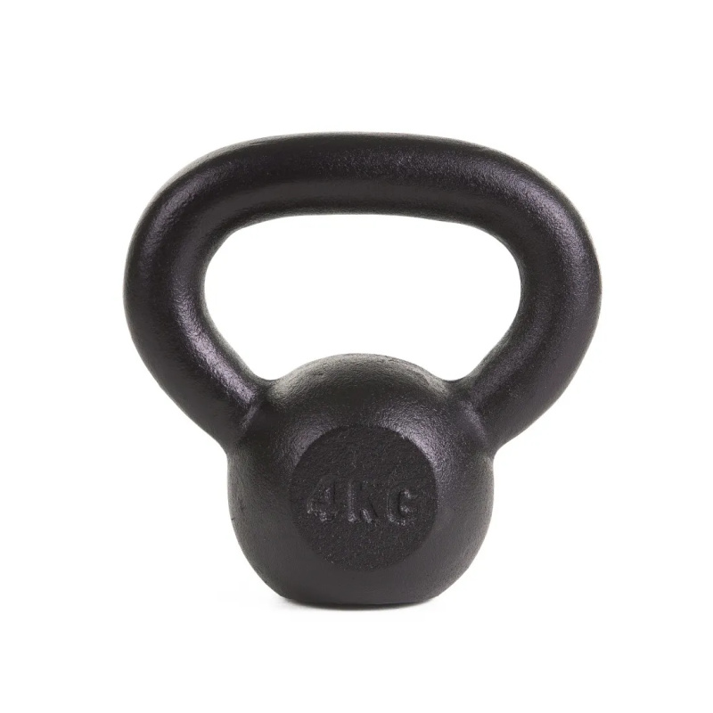 Kettlebell 4kg Black Mat Optimum