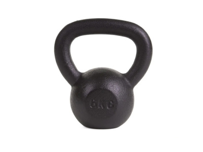 Kettlebell 6kg Black Mat Optimum