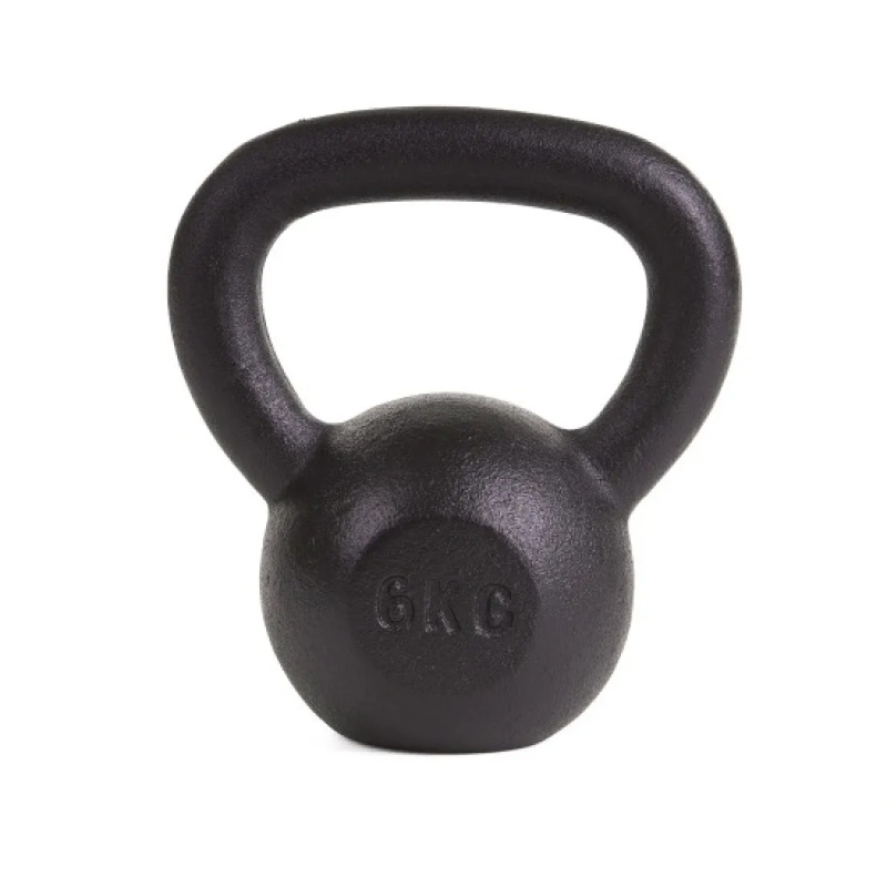 Kettlebell 6kg Black Mat Optimum