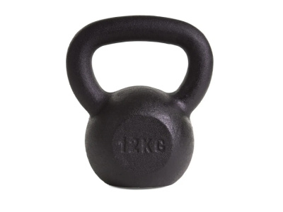 Kettlebell 12kg Black Mat Optimum