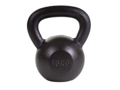 Kettlebell 16kg Black Mat Optimum