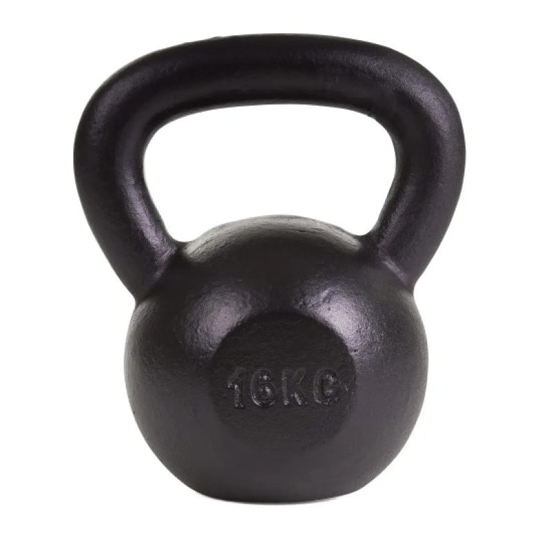 Kettlebell 16kg Black Mat Optimum