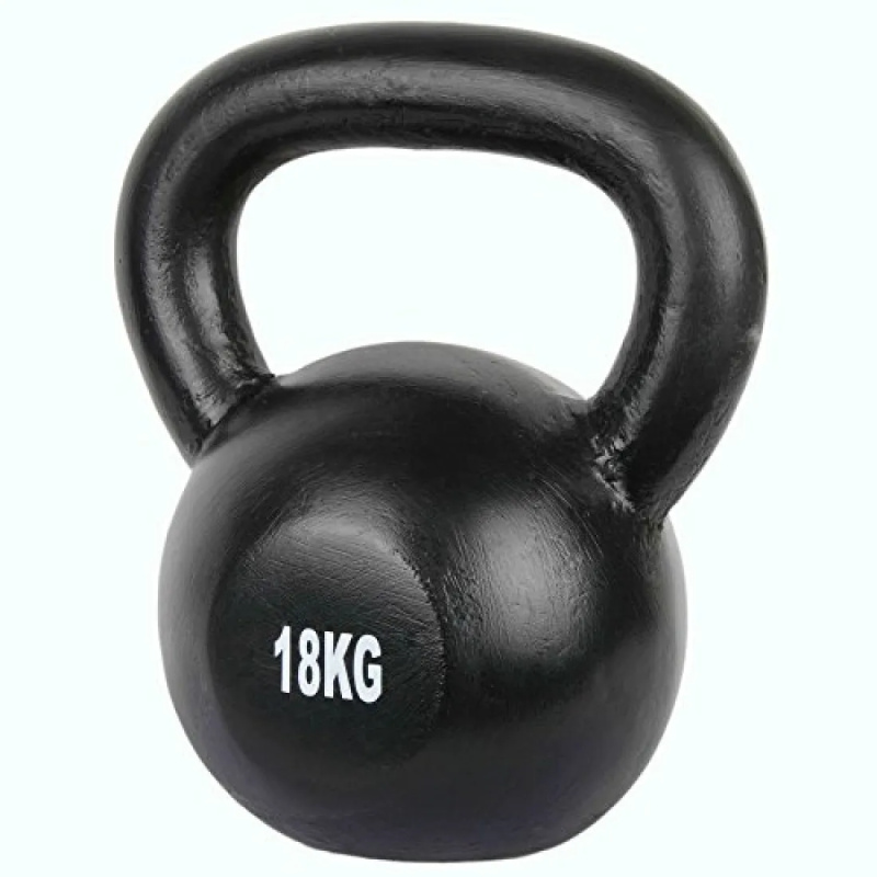 Kettlebell 18kg Black Mat Optimum