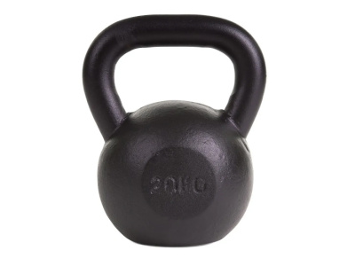 Kettlebell 20kg Black Mat Optimum