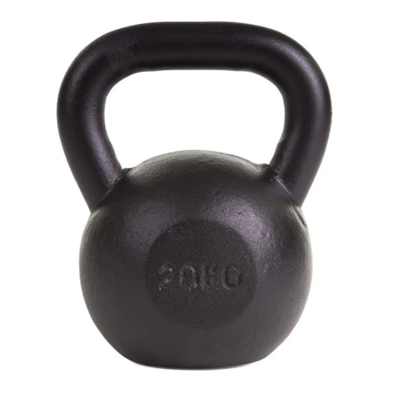 Kettlebell 20kg Black Mat Optimum