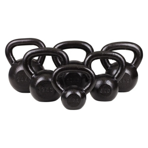 Kettlebell 6kg Black Mat Optimum - Image 2