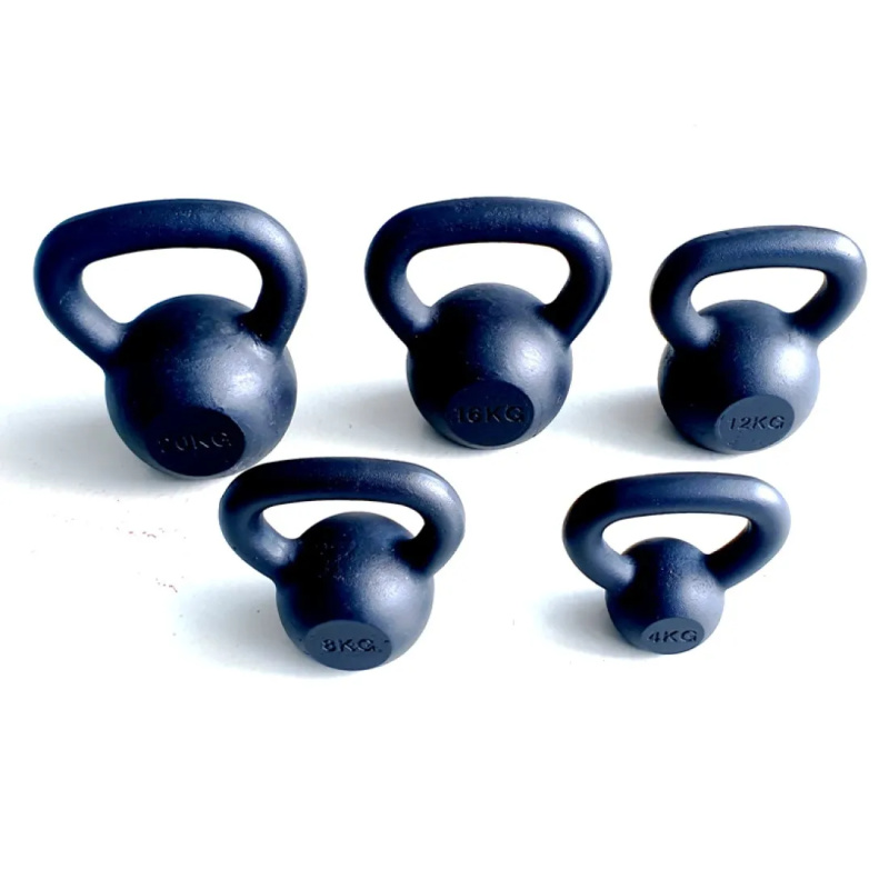 Kettlebell 4kg Black Mat Optimum - Image 4