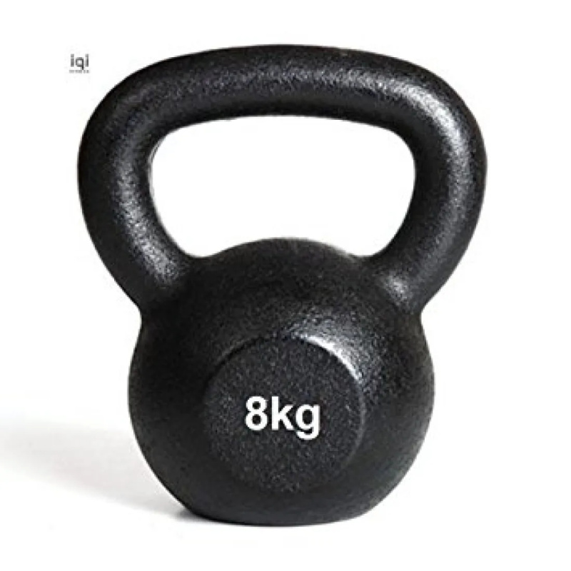 Kettlebell 8kg Black Mat Optimum - Image 2