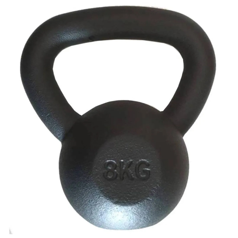 Kettlebell 8kg Black Mat Optimum - Image 3