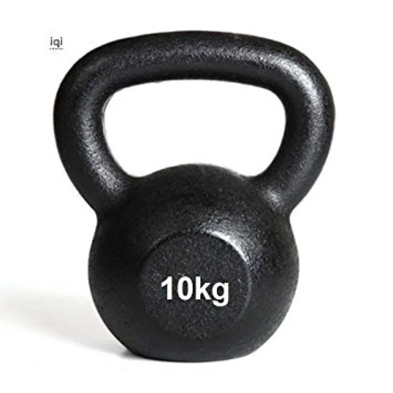 Kettlebell 10kg Black Mat Optimum - Image 2