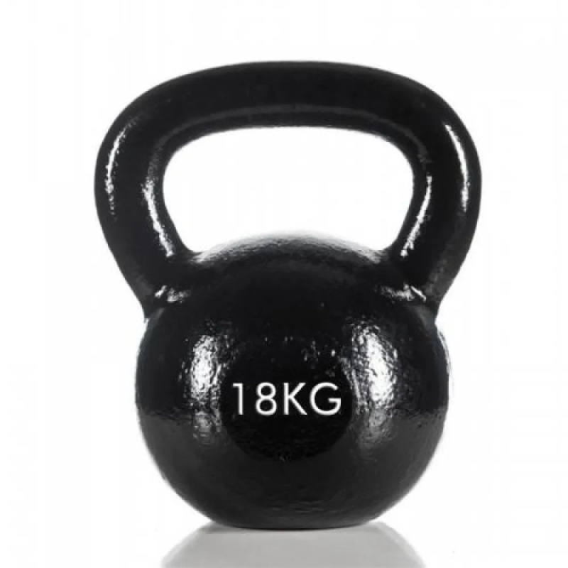 Kettlebell 18kg Black Mat Optimum - Image 4