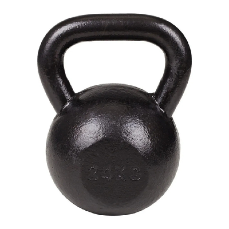 Kettlebell 24kg Black Mat Optimum - Image 3