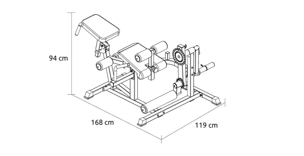Όργανο Εκγύμνασης Ποδιών Pegasus (4 σε 1) PG‑3036 - Image 4