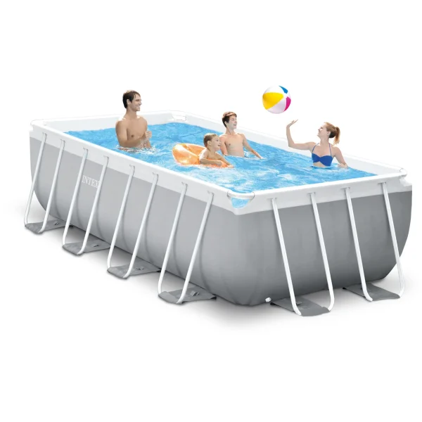 Παραλληλόγραμμη Πισίνα με Σκελετό Prism Set 400x200x122cm Intex - Image 2