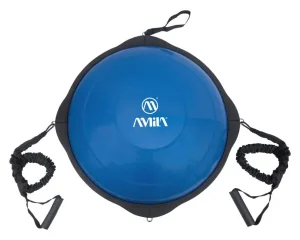 AMILA Balance Ball με Ξύλινη Βάση Μπλε 63cm