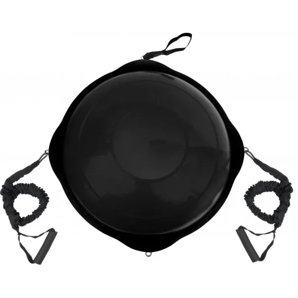 AMILA Balance Ball με Ξύλινη Βάση Mat Μαύρη 63cm