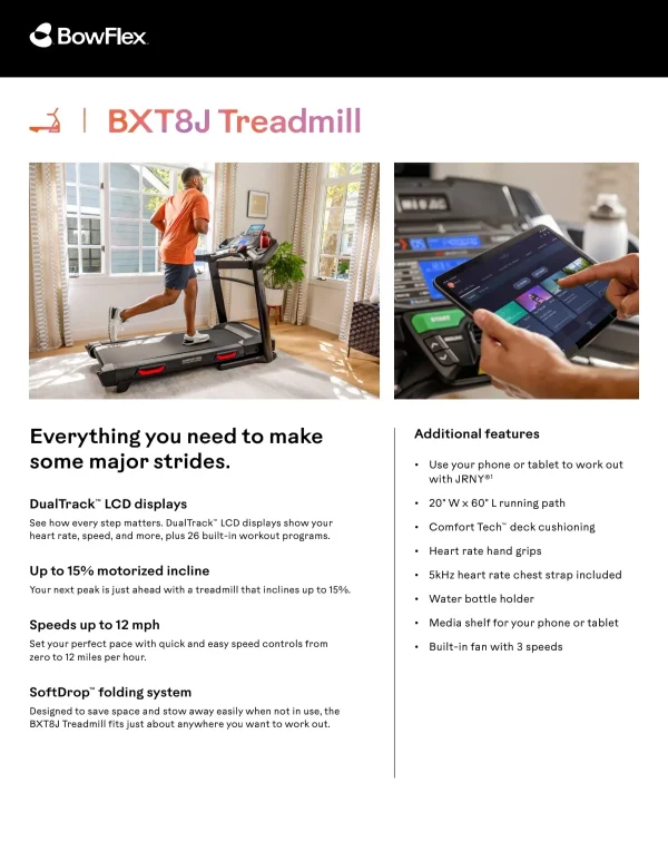 Διάδρομος Γυμναστικής BOWFLEX BXT8Ji - Image 10