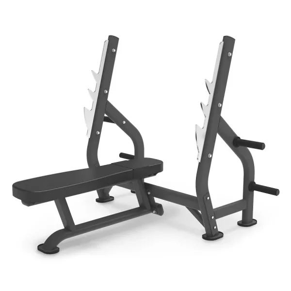 Πάγκος Γυμναστικής Επαγγελματικός Flat Bench Μαύρο Impulse IT7014B