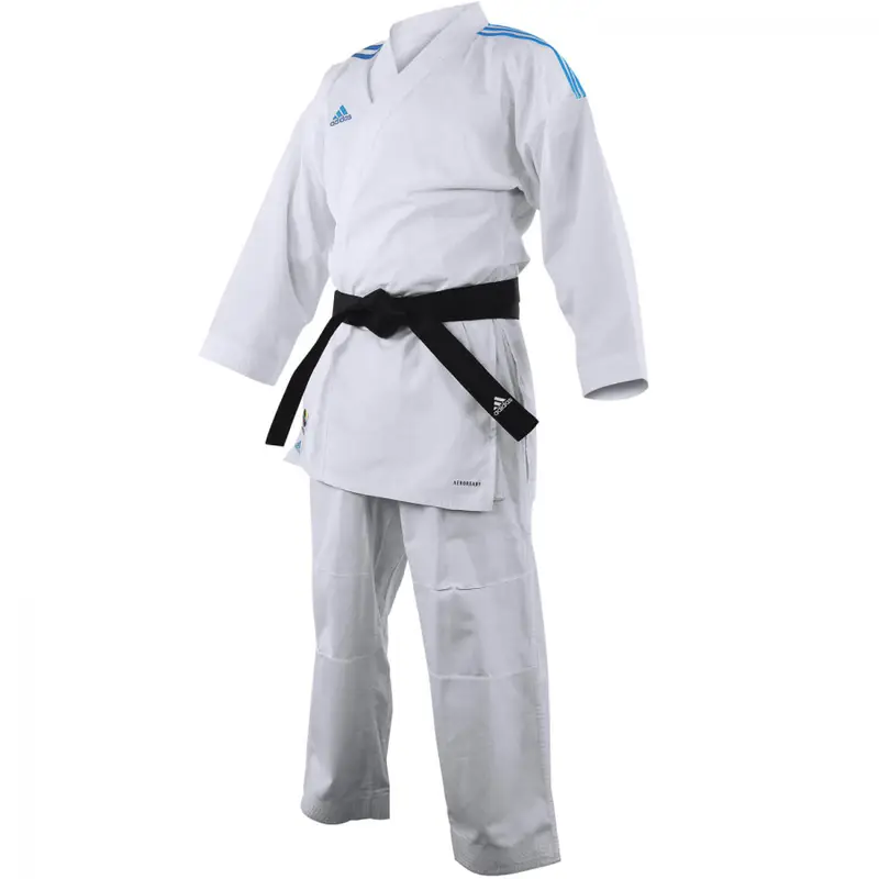 Στολή Καράτε adidas K220 DNA WKF Εγκεκριμένη Μπλε Ρίγες