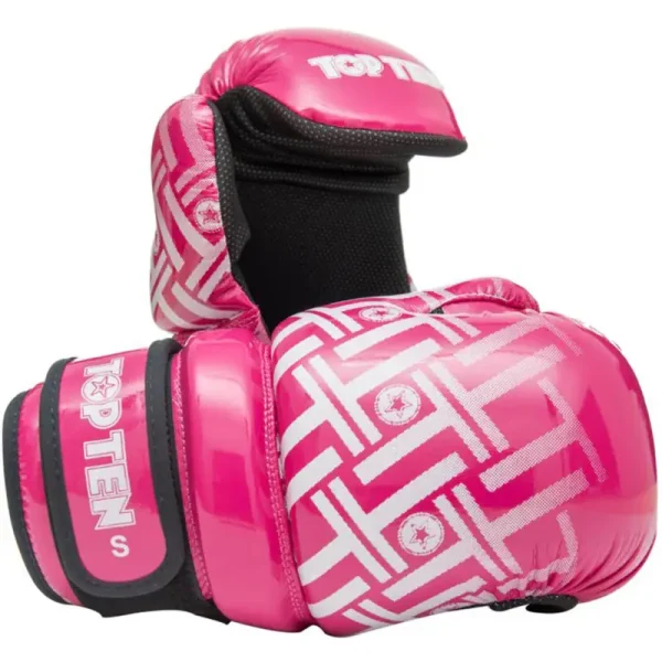 Semi Contact Γάντια TOP TEN POINTFIGHTER PRISM Block Roz