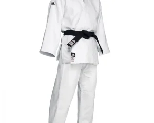 Στολή Τζούντο adidas J-IJF CHAMPION III ΣΤΕΝΗ ΓΡΑΜΜΗ Λευκή - Εγκεκριμένη