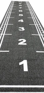 Χλοοτάπητας Sprint Track με Αρίθμηση Μήκους 10m Μαύρο 94479 Beka Rubber